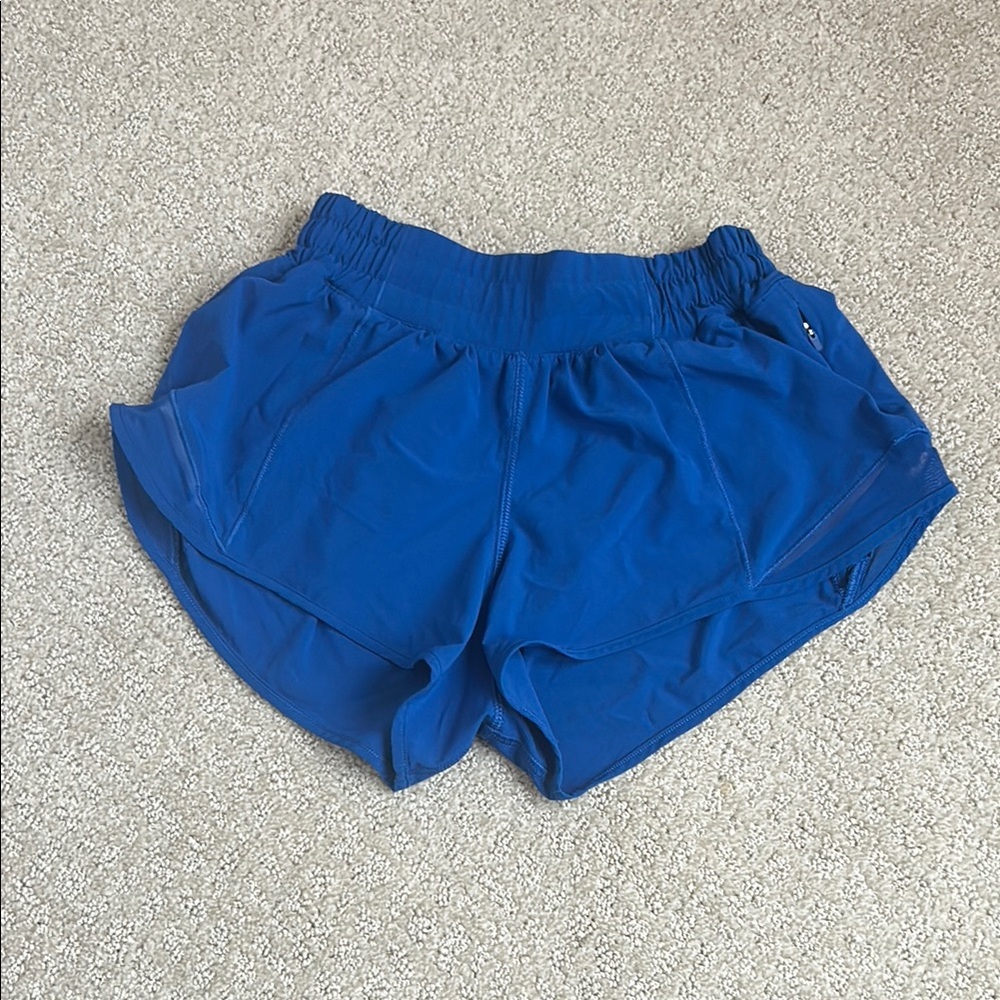 Women's Blue Lululemon hottie hot shorts